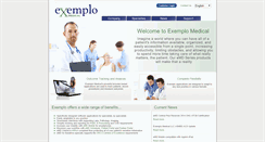 Desktop Screenshot of exemplomedical.com