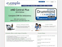 Tablet Screenshot of exemplomedical.com